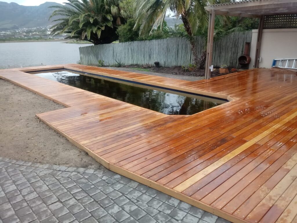 garapa deck after oiling Cape Town